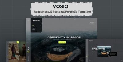 Vosio React NextJS Personal Portfolio