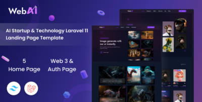 WebAi - AI Startup & Technology Laravel Landing Template