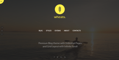 Wheats - WordPress easy blogging theme