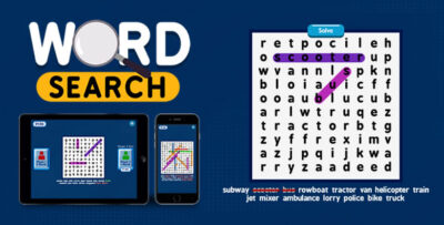 Word Search - HTML5 Game