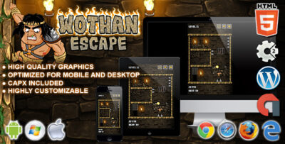 Wothan Escape - HTML5 Construct 2 Skill Game