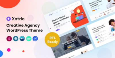 Xotric - Creative Agency WordPress Theme + RTL