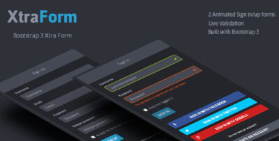 XtraForm - Bootstrap 3 Xtra Animated Form