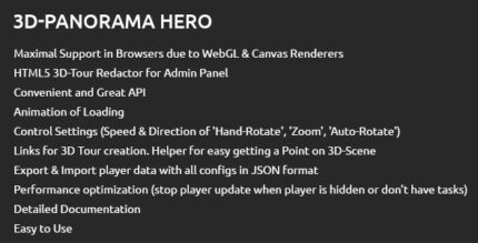 3D-Tour Hero Script of WebGL Based Virtual Tour + Visual Constructor