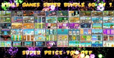 60 HTML5 GAMES!!! SUPER BUNDLE №2 (Construct 3 Construct 2 Capx)