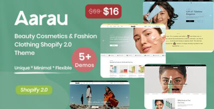 Aarau - Beauty Cosmetics & Fashion Clothing Shopify 2.0 Theme