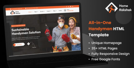 All In One Handyman & Repair Services HTML Template - Home Rakshak