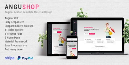 Angushop - Angular 8 Shop Template Material Design