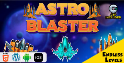 Astro Blaster HTML5 Construct 3 Game