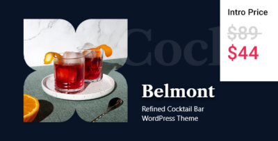 Belmont - Cocktail Bar WordPress Theme