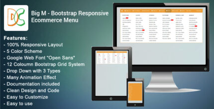 Big M - Bootstrap Responsive Ecommerce Menu