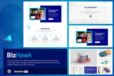 BizHawk - Corporate Agency Elementor Template Kit