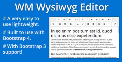 Bootstrap 4 WYSIWYG Editor