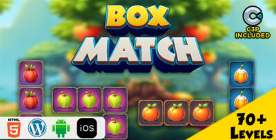 Box Match HTML5 Construct 3 Game