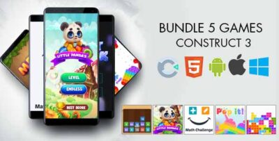 Bundle 5 games (Construct 3)