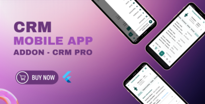 CRM PRO Mobile Application - CRM PRO Flutter Mobile App Add-on