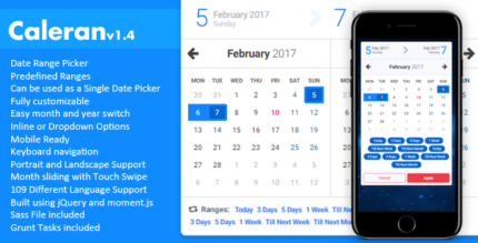 Caleran - Date Range Picker