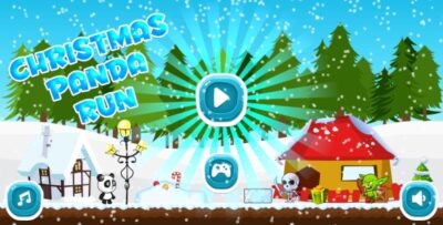 Christmas Panda Run - HTML5 Mobile Game in HD + Android AdMob (Construct 3 Construct 2 Capx)