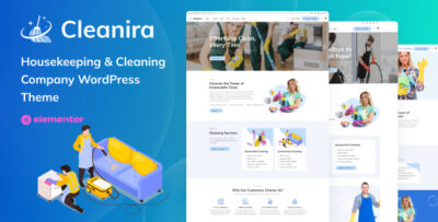 Cleanira - Housekeeping & Cleaning Company WordPress Theme