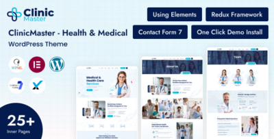 ClinicMaster - Health & Medical WordPress Theme