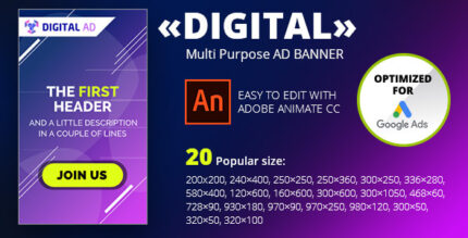 «DIGITAL» Multi Purpose AD BANNER Adobe Animate CC