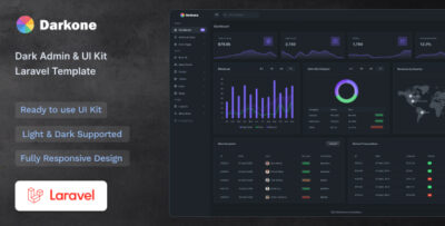 Darkone - Dark Admin Dashboard and UI Kit Laravel Template