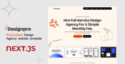 Designpro - Next JS Productized Design Agency template
