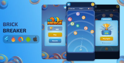 Disk² Merge Game with AdMob for Android & iOS Flutter + Flame