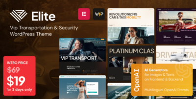 Elite - Vip Transportation & Security WordPress Theme