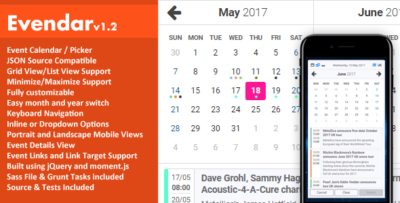 Evendar - Event CalendarPicker