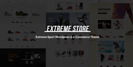 Extreme Sports Clothing & Equipment Store WordPress Theme