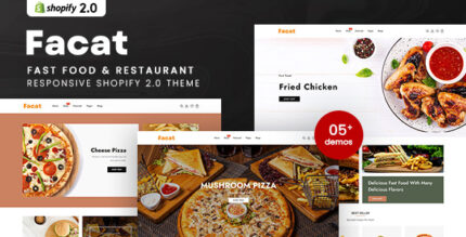 Facat - Fast Food & Restaurant Shopify 2.0 Theme