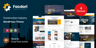 Facdori - Factory & Industrial WordPress Theme