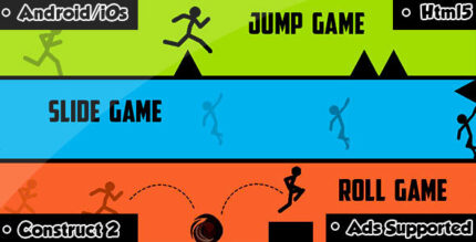 Fall Jump Roll - HTML5 Game (CAPX)