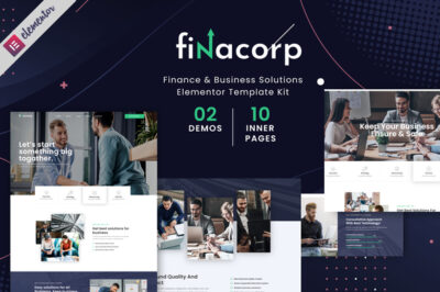 FinaCorp - Finance Corporate Elementor Template Kit