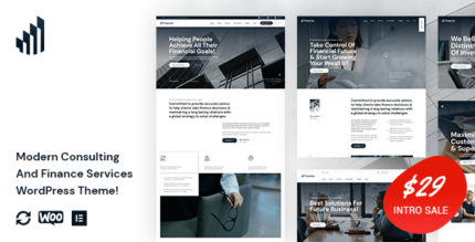 Finanzia - Modern Consulting And Finance Services WordPress Theme