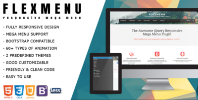 FlexMenu - jQuery Mega Menu for Bootstrap