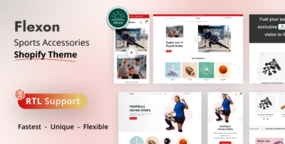 Flexon - Sports Accessories Shopify Theme