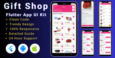 Flutter eCommerce UI Kit - Flutter Gift Shop App - Online Gift Store