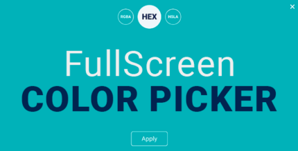 Fullscreen Color Picker