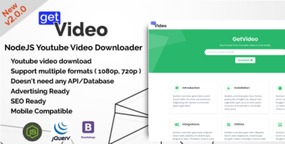 GetVideo - NodeJS Youtube Video Downloader