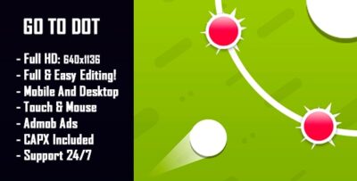 Go To Dot - HTML5 Game + Mobile Version! (Construct-2 CAPX)