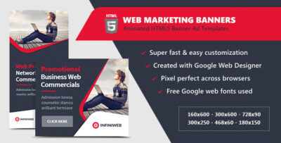 HTML5 Ads - Web Marketing Banner Templates