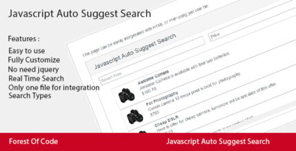 Javascript Auto Suggest Search