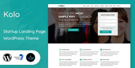 Kolo - Startup Landing Page WordPress Theme