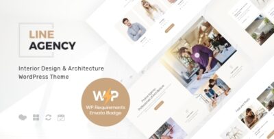 Line Agency Interior Design & Architecture WordPress Theme