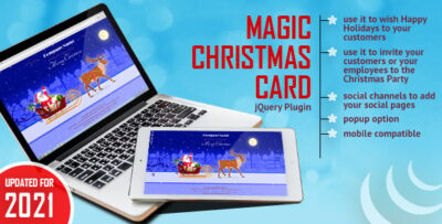 Magic Christmas Card With Animation