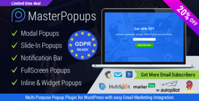 Master Popups – WordPress Popup Plugin for Email Subscription