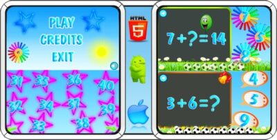 Math Game for Kids - HTML5 Mobile Game (Construct 3 Construct 2 Capx)