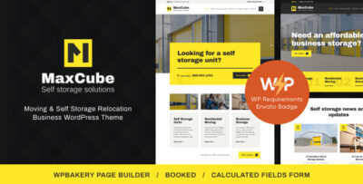 MaxCube Self Storage Business WordPress Theme